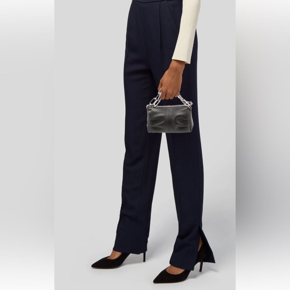 Brandon Blackwood Black Mini Chain Handle Bag
